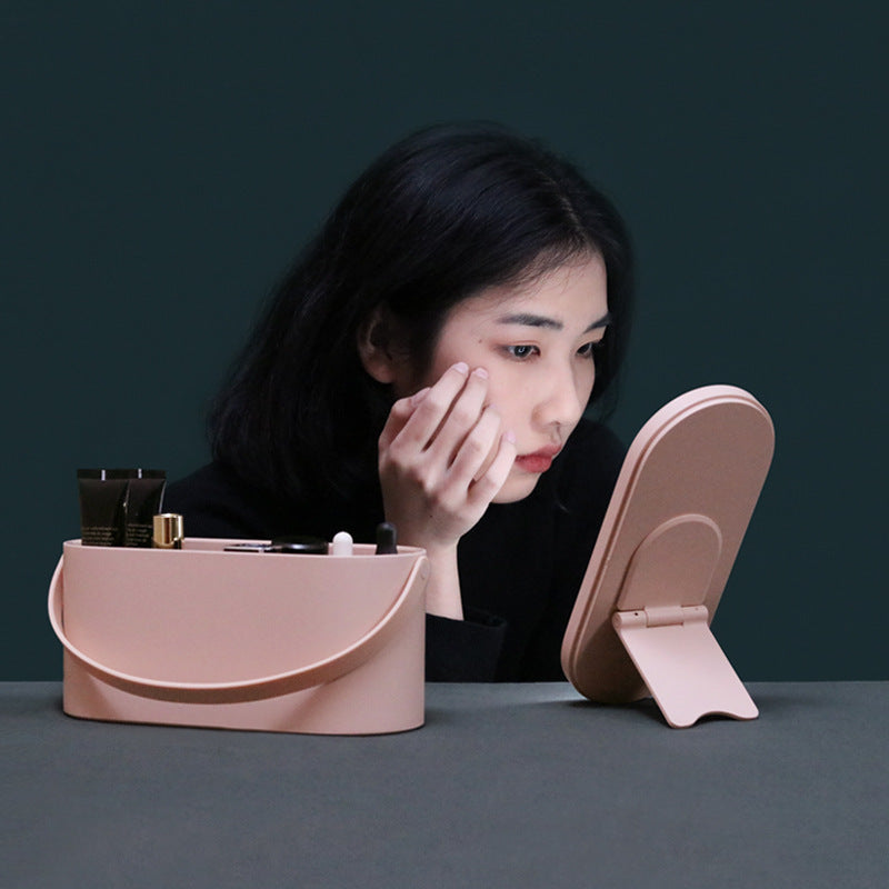 Creative Mini Portable Make-Up Box Led Rechargeable with mirror